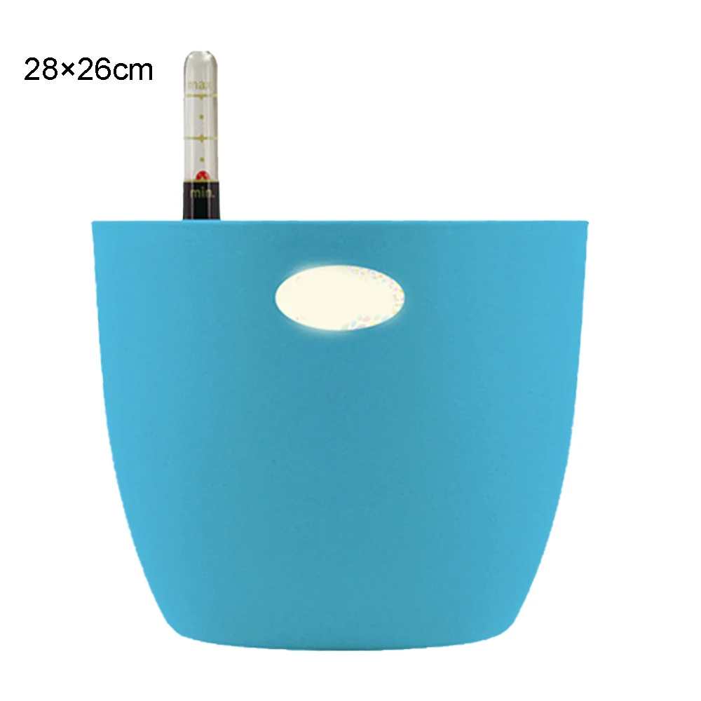 

Самополивающийся цветочный горшок, современный декоративный горшок, украшение для дома, офиса, стола с индикатором уровня воды