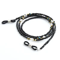 wholesale 20pcs black beads glasses eyewear chain holder fashion sun glasses cord