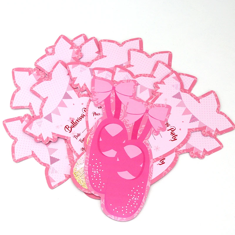 Балерина товары для дня рождения балетные коробки бумажные чашки приглашения