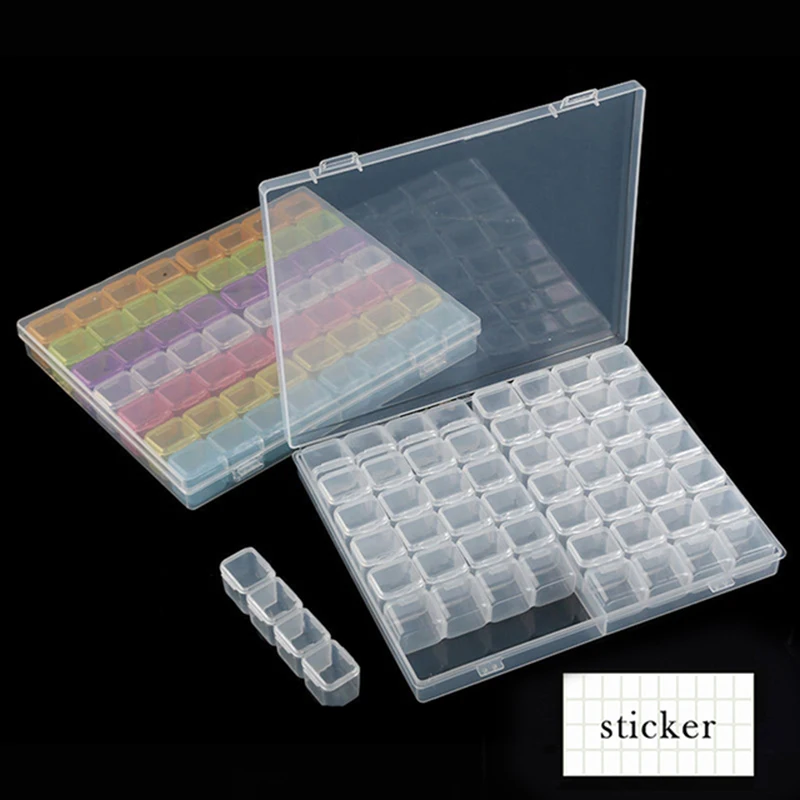 

Шкатулка для ювелирных украшений, органайзер для хранения бусин, 56/28 ячеек