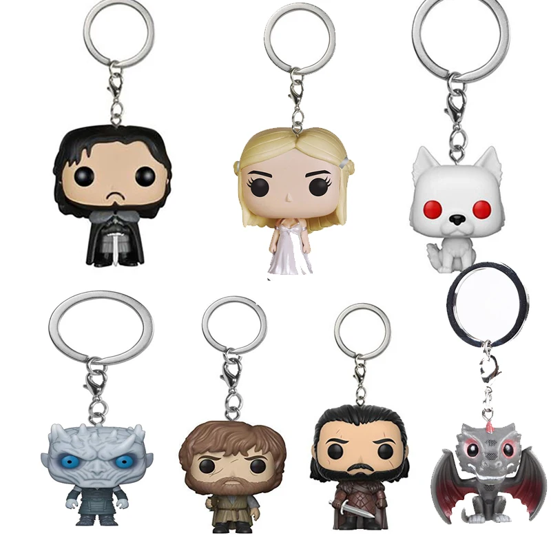 Игра престолов Джон Сноу Дейенерис ночной король призрак Тирион фигурка брелок