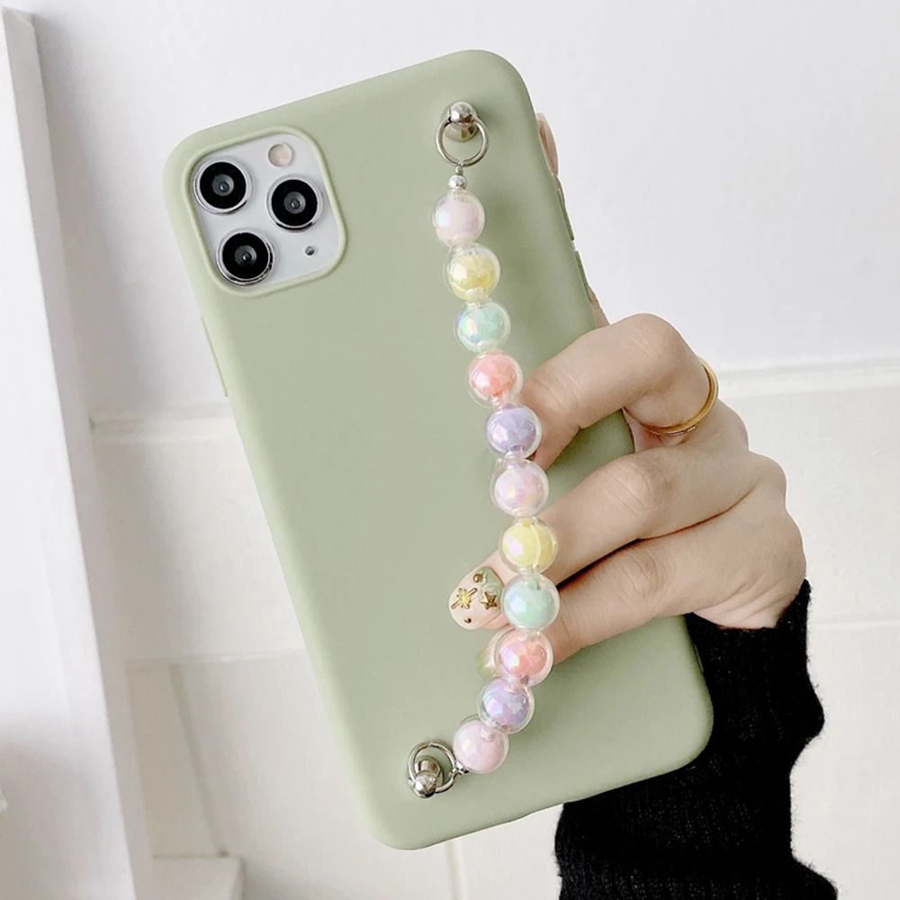 

Etui na A50 Case for Funda Samsung Galaxy A50 A20E A70 A40 A20S A10S A30 A90 Case 3D Candy Bead Bracelet Wristband Phone Cover