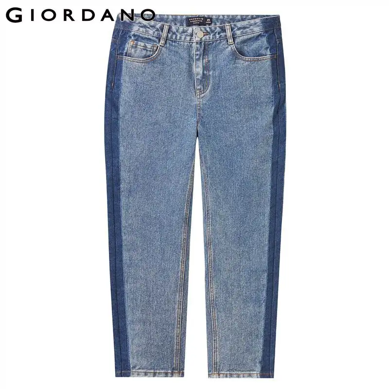 Джинсы Giordano женские прямые до щиколотки со средней посадкой повседневные с