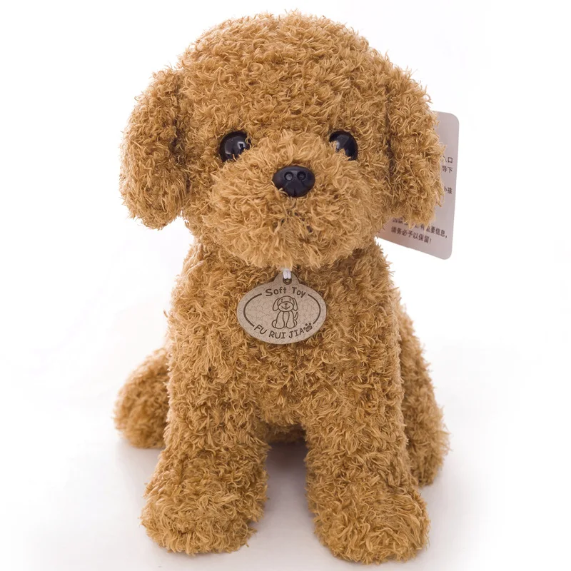 

18CM /25CM Teddy Dog Kids Dolls Curly Stuffed Pet Soft Doll For Kids Teddy Decor Collection Valentine's Day Gifts