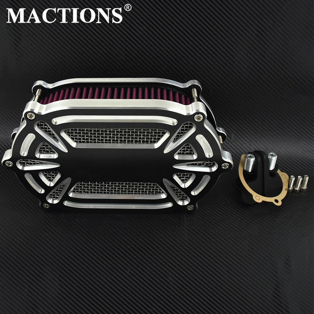 

Air Filter Intake Motorcycle Cleaner CNC Cut Red Element Filter For Harley Touring Road Street Glide Dyna Softail Sportstser XL
