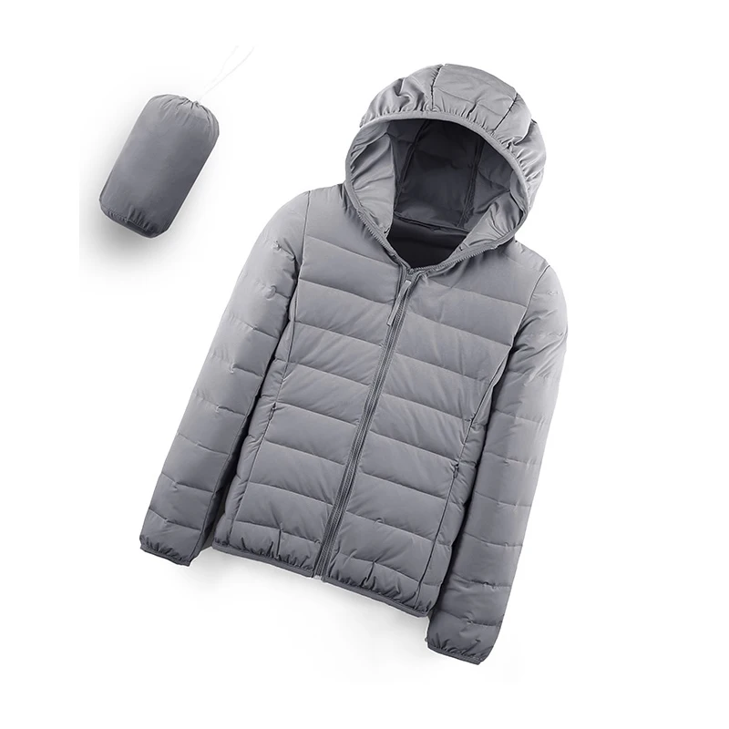 

Nice Ultra Light Down Jacket Winter Women Waterproof Jackets Warm Coat Hooded Parka Female Solid Portable Seamless Matte Outwear