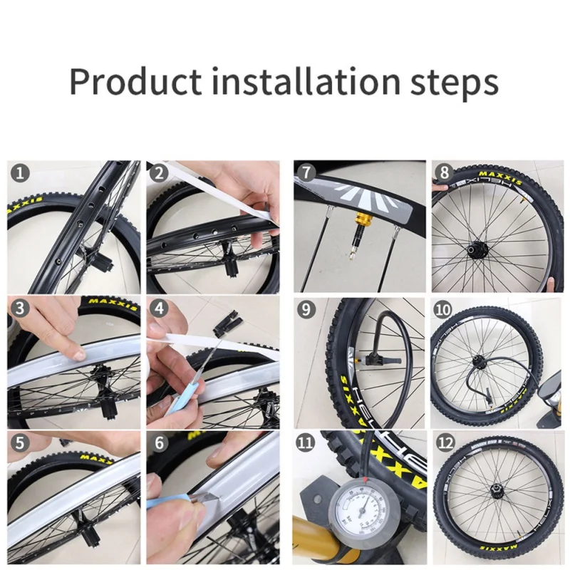 

Mountain Road Bicycle Ring Vacuum Tire Mat Airtight High Pressure Ultra Ligh Multi Specification Pad With Gas Nozzle+Disassembly