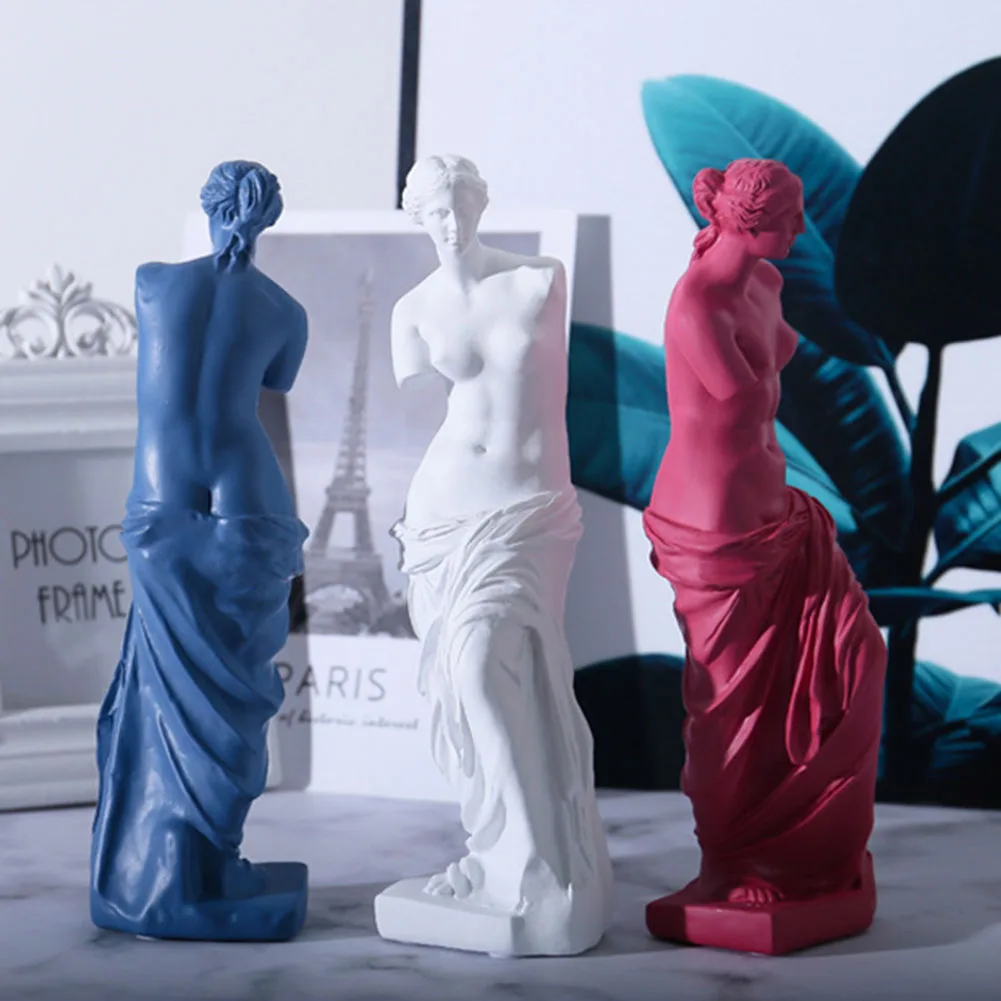 

European Home Decoration Resin Statue Modern Abstract Art Mini Goddess Broken Arm Sculpture Art Sketch Model Creativity