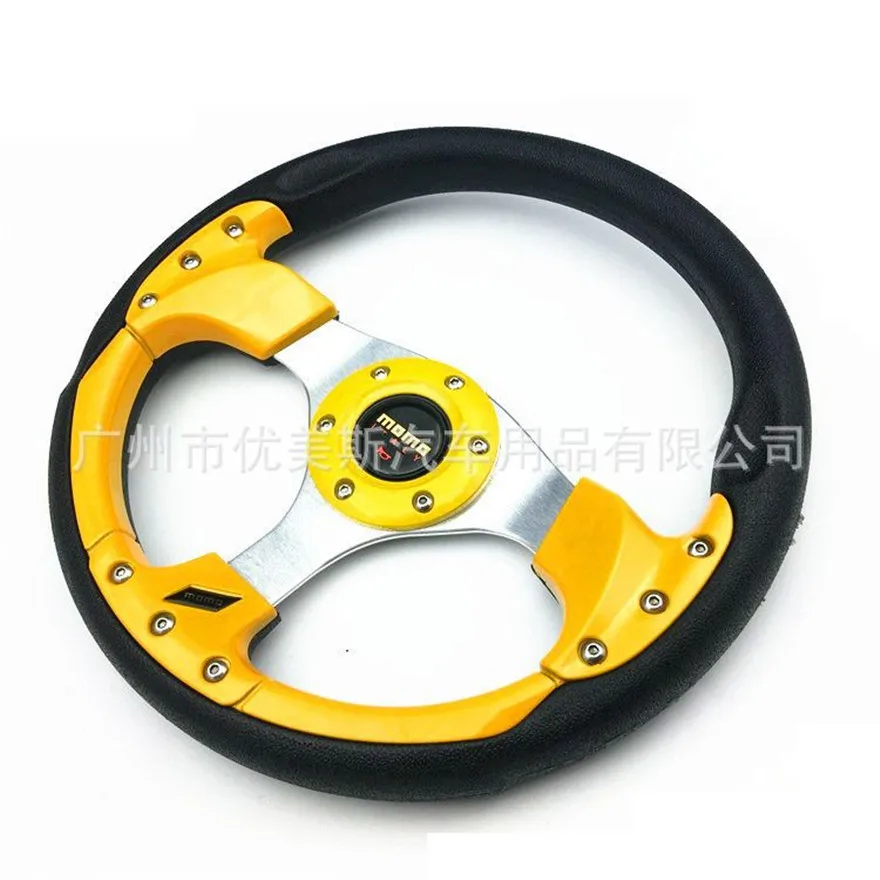 

Автомобильное модифицированное рулевое колесо, металлические гоночные персональные видеоигры из искусственной кожи, 13 дюймов