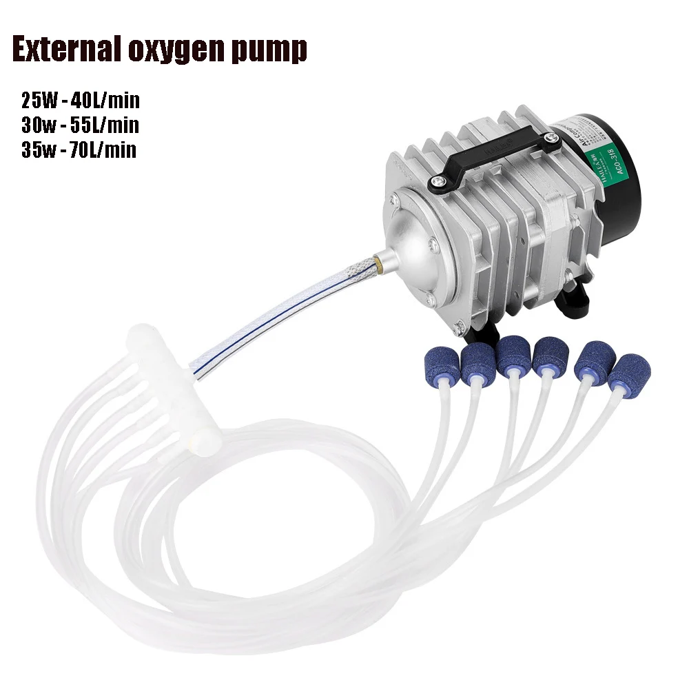 220 В внешний мощный электромагнитный насос для пруд с рыбой кислородный