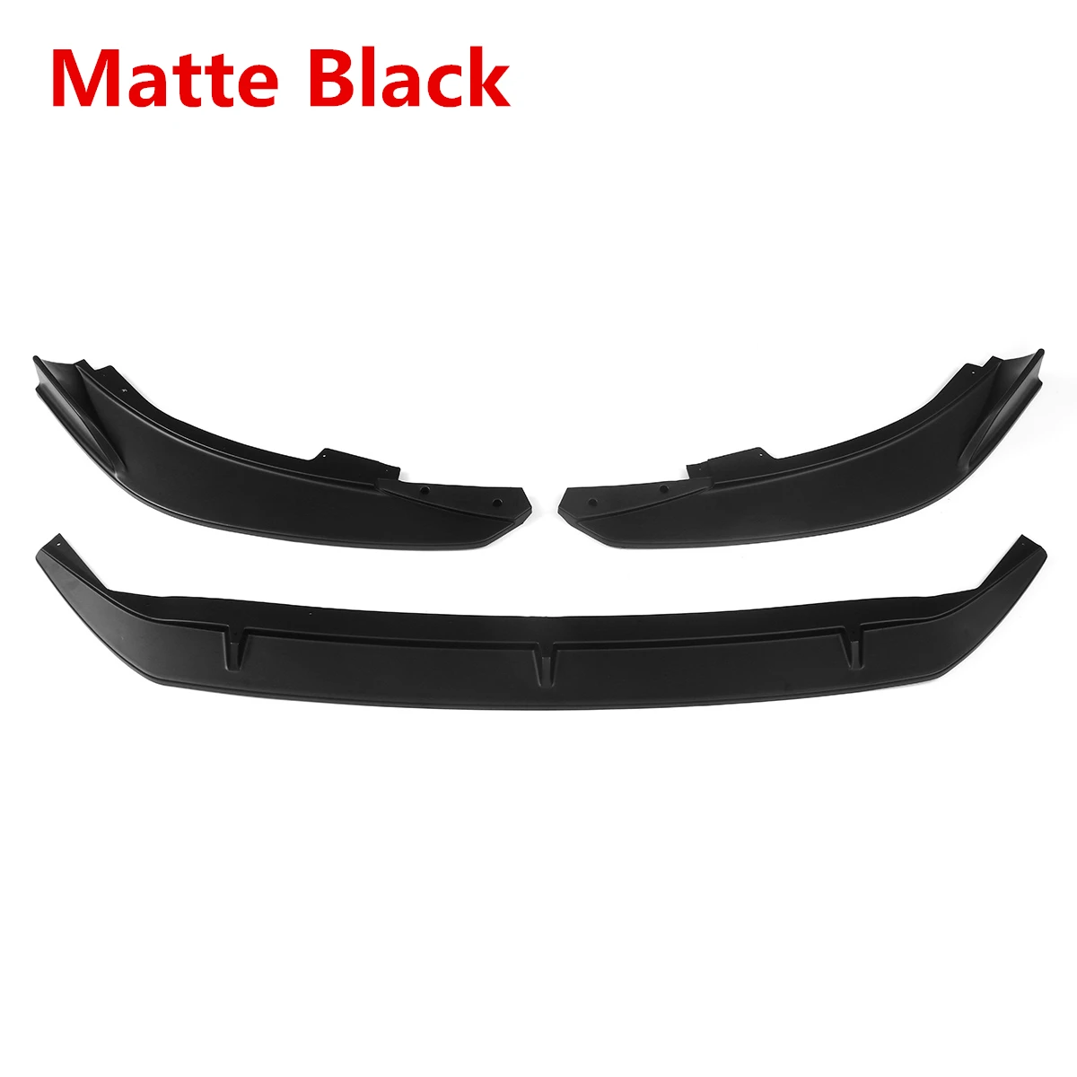 Matte Black 3 цвета ST автомобильный передний бампер для губ Диффузор подбородок бампер спойлер разветвители комплект протекторов съемный для Ford для Focus ST - Цвет: Matte Black