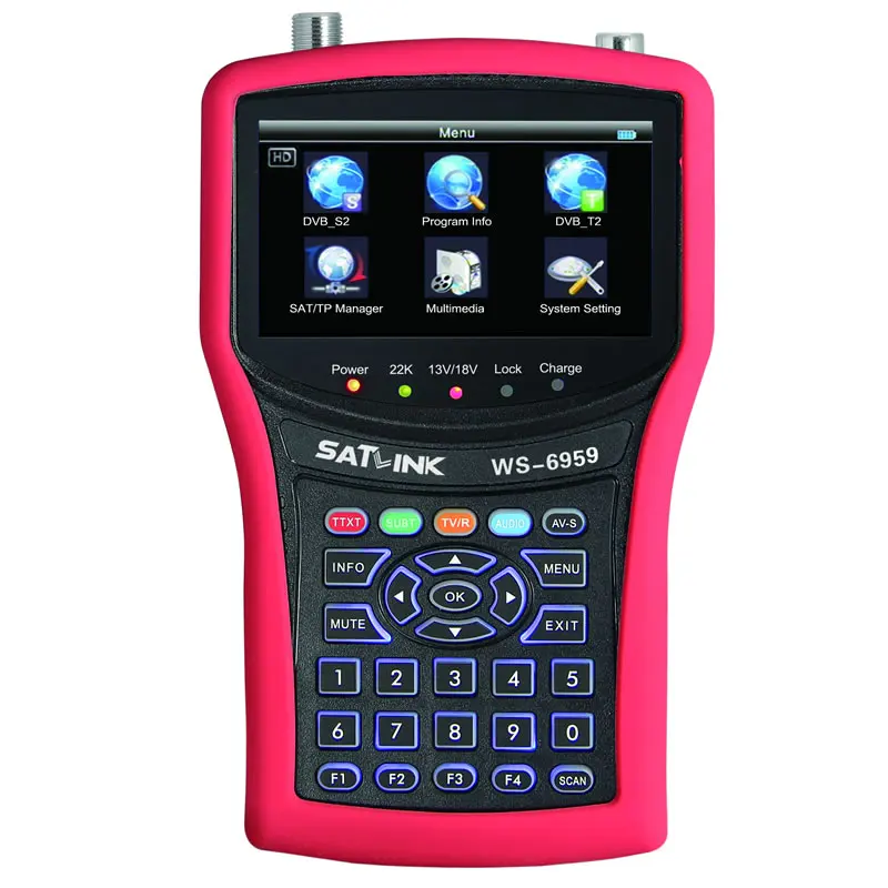 DVB S2 & T2 T dvbt Combo Meter SIGNAL WS 6959 satellite meter sat finder|dvb-t2 dvb-t|dvb-t dvb-t2dvb-t2 combo |