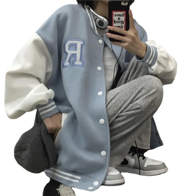 

Retro Style Men's Jacket Baseball Uniform European and American Street Wear Fashion Trend Large Size Thin Section