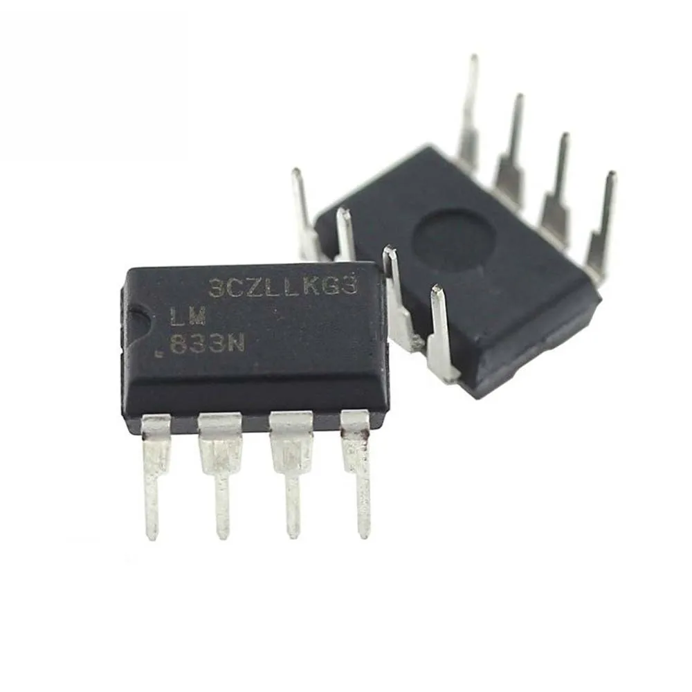 

100 шт. LM833N DIP8 LM833 DIP 833N DIP-8 малошумный Двойной рабочий усилитель IC