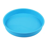 silicone cake round pan 10inch silicone cake mold oven baking tools chiffon cake pizza pan bakeware colors random