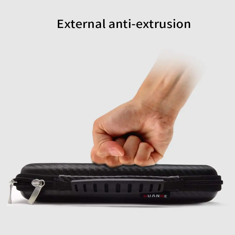 Кожаная электронная цифровая сумка для хранения с большой емкостью внешнего