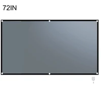 60728492100110120130133inch foldable projection screen metal anti light curtain home outdoor office 3d projection screen