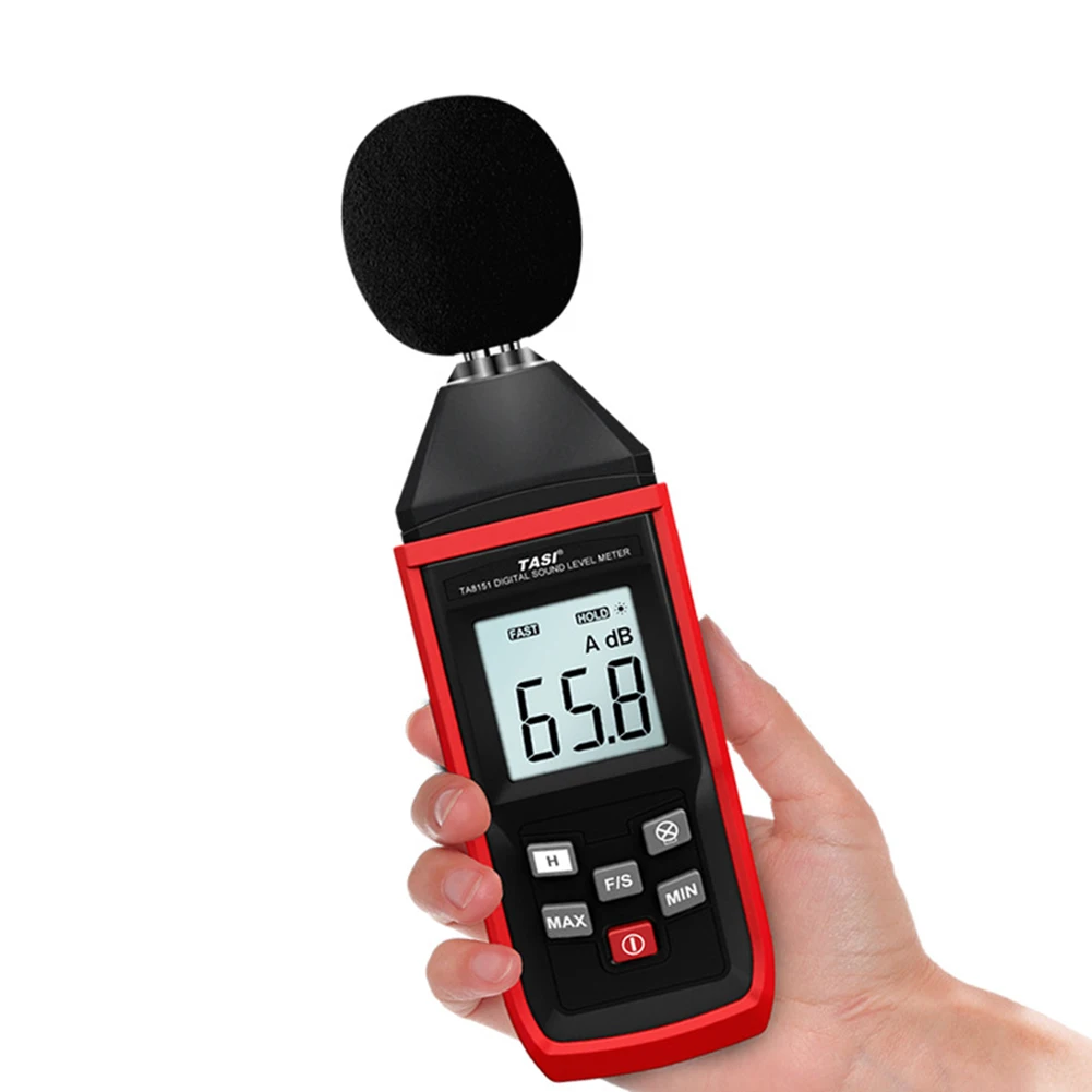 

TA8151 LCD Noise Measuring Instrument 30-130dB Decibel Digital Sound Level Meter Audio Measuring Instrument Decibel Monitor