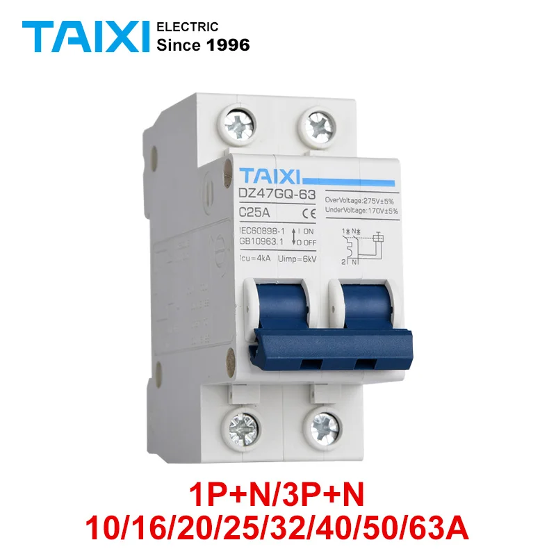 

Overvoltage and undervoltage circuit breaker protection switch, non-self-repetitive overvoltage and undervoltage protector