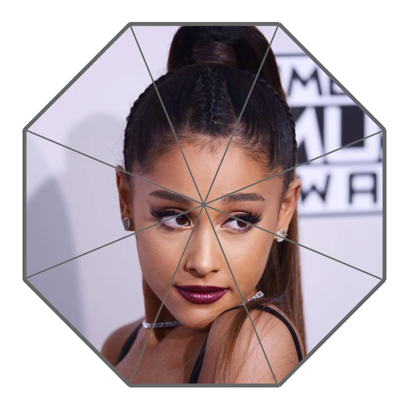 23 P# Ariana Grande Зонт с принтом на заказ складной зонт от солнца и дождя для путешествий неавтоматический декоративный зонт высокого качества - Цвет: 23