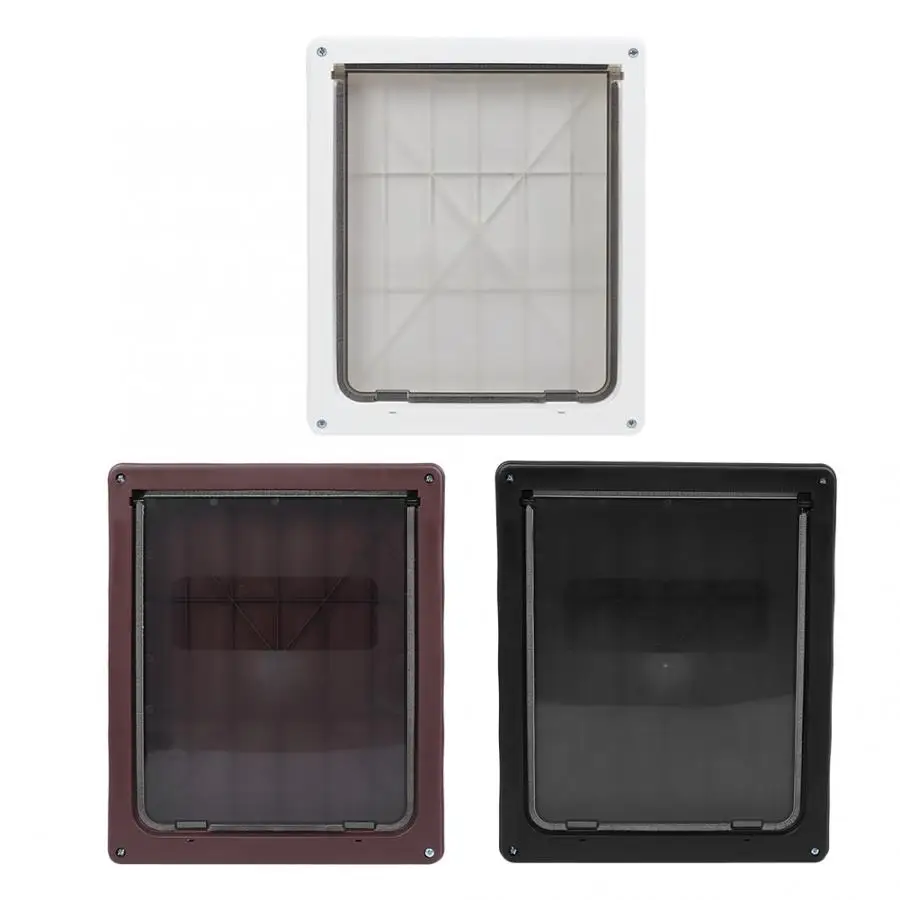 Закрывающаяся дверь для кошек и собак охранная откидная 3 способа легкая в