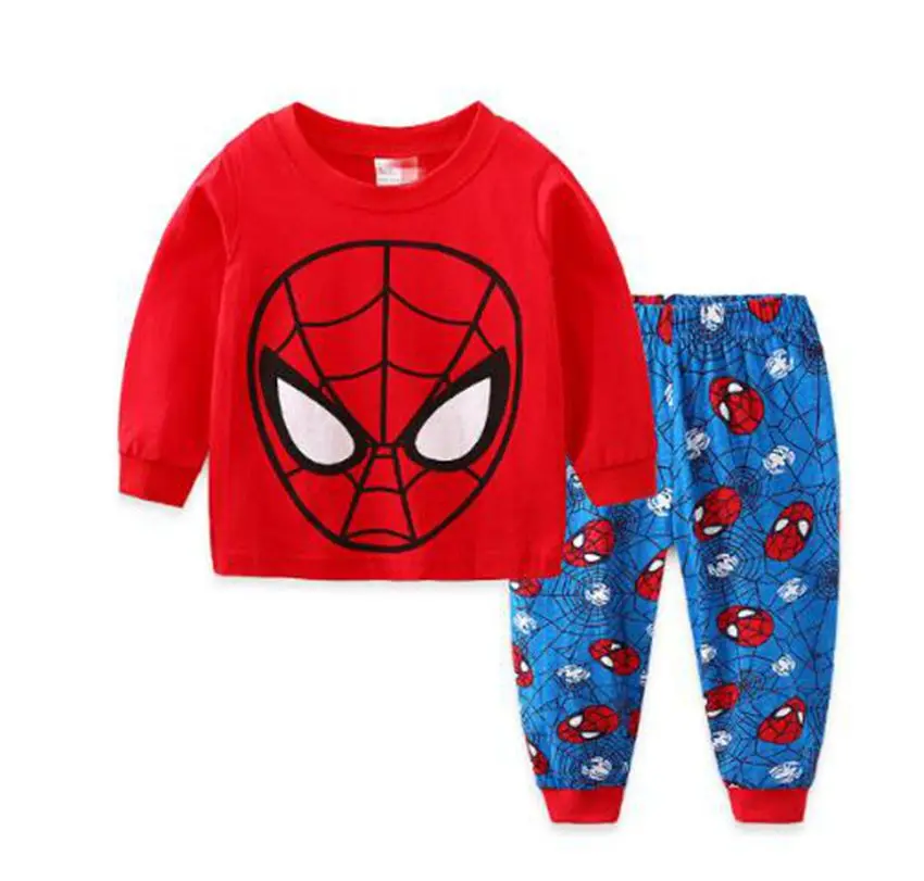 Новые детские пижамы стильная одежда для сна мальчиков пижамные комплекты