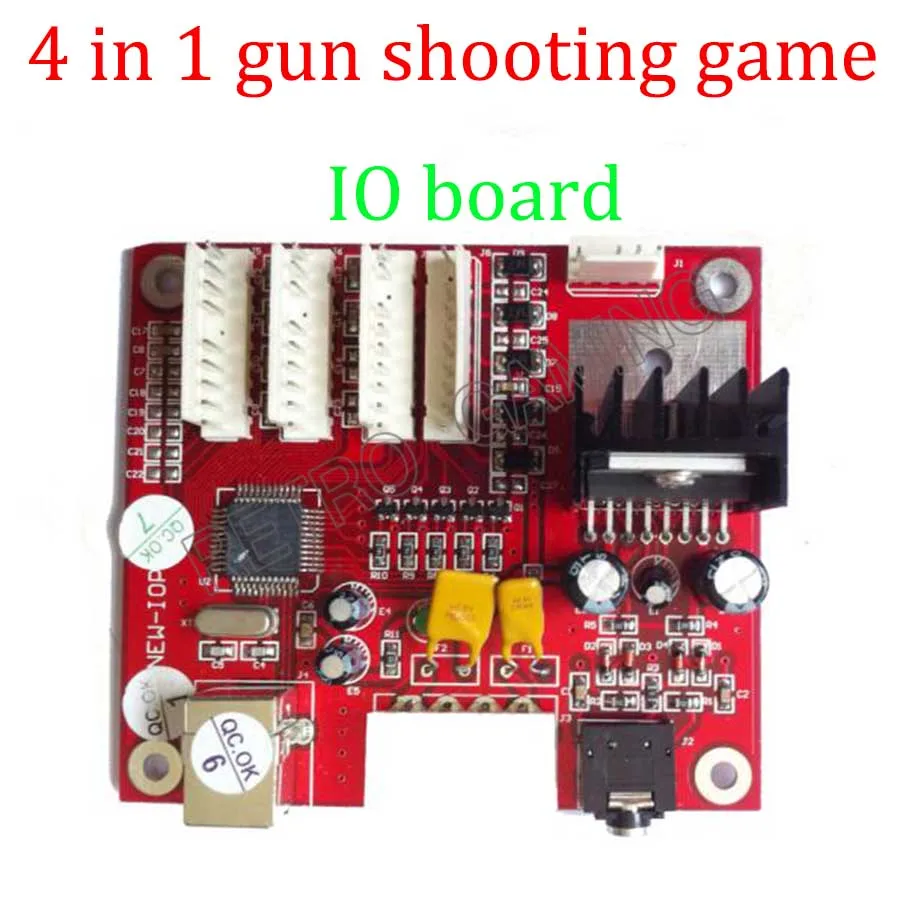 

IO board for Arcade 4 in 1 shooting video games kit Shooting Game Machine Aliens/ Frightfearland/Paradiselost /The Swarm game