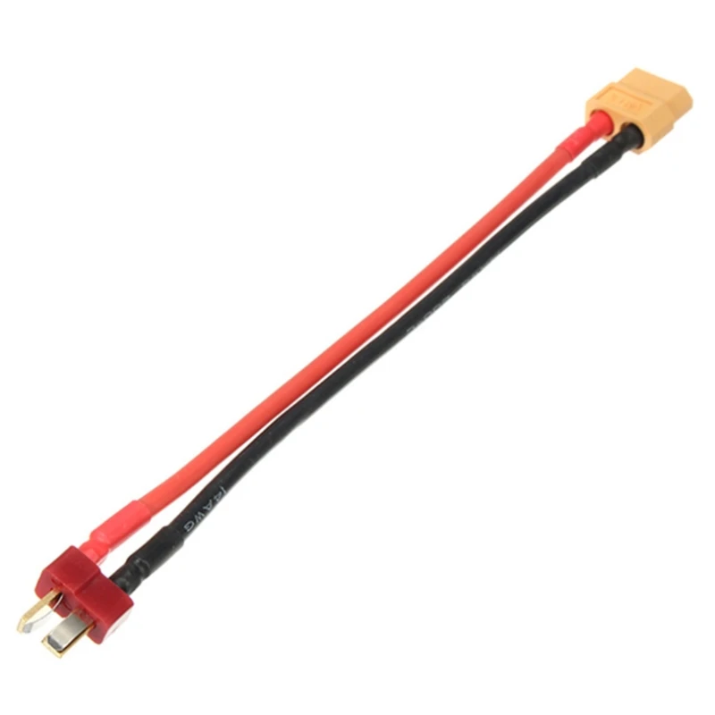 

4 Pcs Model Accessories Adapter Cable 14 AWG/10CM T-Plug Male To XT60 Female Connector Lead Adapter Cable