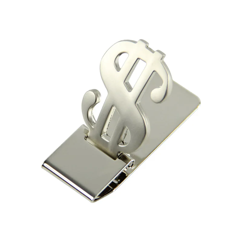 

Slim Money Clip Stainless Steel Cash Bills Credit Card Holder New Dollar Design