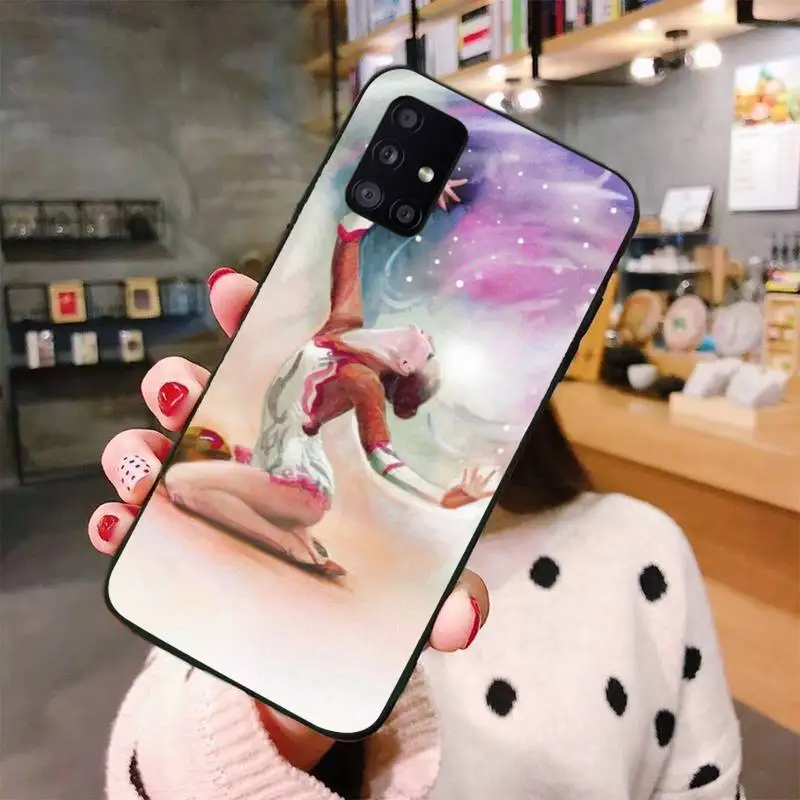 

Love Gymnastics Oil Painting Phone Case For Samsung Galaxy S5 S6 S7 S8 S9 S10 S10e S20 edge plus lite