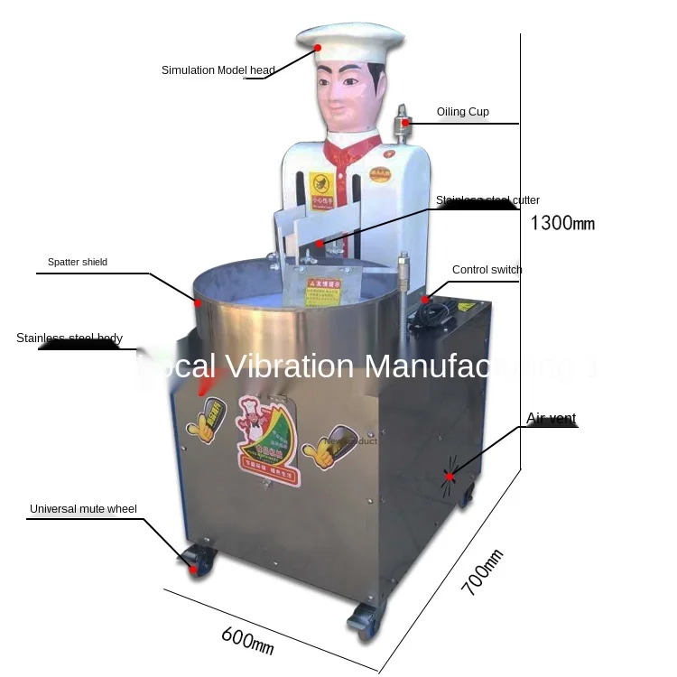 zq Full-Automatic Machine Commercial Chopping Mincing Machine Multi-Function Chopping Pepper Chopping Stuffing Machine Device