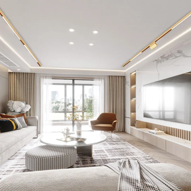 Направляющая Магнитная для светильника гибкий потолочный светильник золотого и