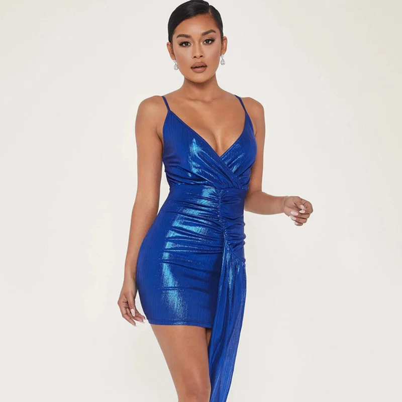 

2020 New autumn winter sexy party New year dresses women club night high quality stretch Slim tassel bodycon mini Golden dress