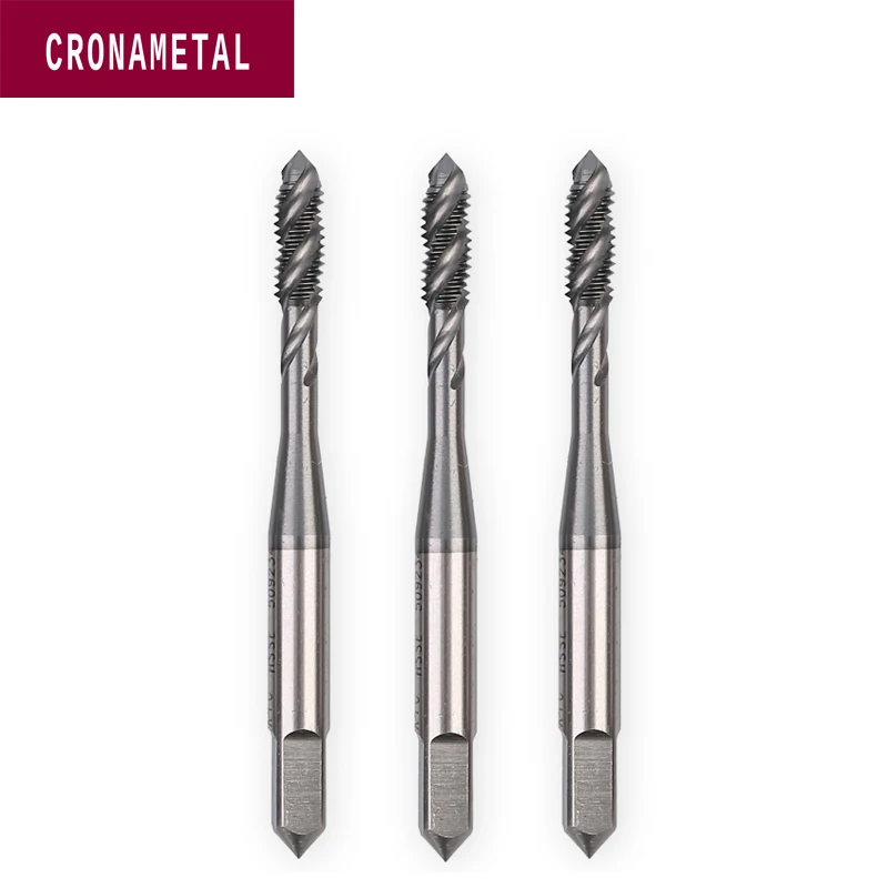 Спиральные канавки CRONAMETAL HSSE Метчик с резьбой TICN M2 M3 M5 M6 M7 M8 M9 M10 M12 M14 M16 M18 M20 |