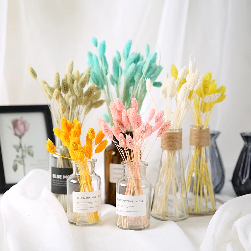 Сушеные букеты из искусственных цветов натуральные растения для украшения дома