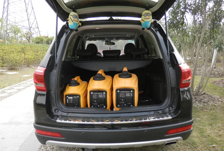 Габаритный бензиновый генератор 220 В бытовой маленький 2 кВт уличный автомобиль