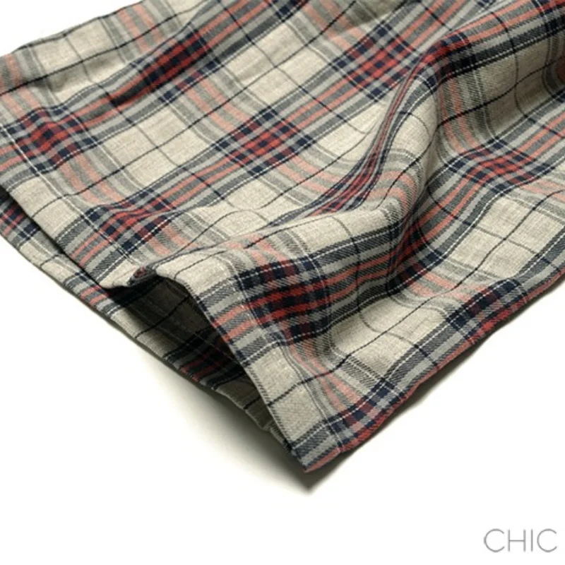 Thin yarn-dyed plaid pants Men Oversized trousers cotton spring and summer woven Sleep download