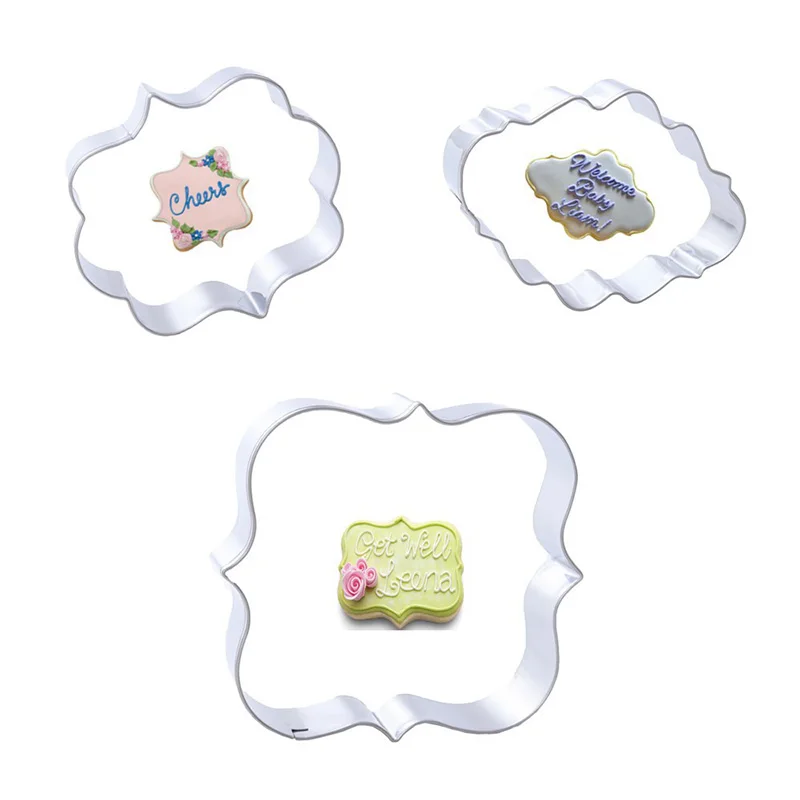 3 шт./лот винтажная рама для нарезки печенья набор пластиковых форм инструменты