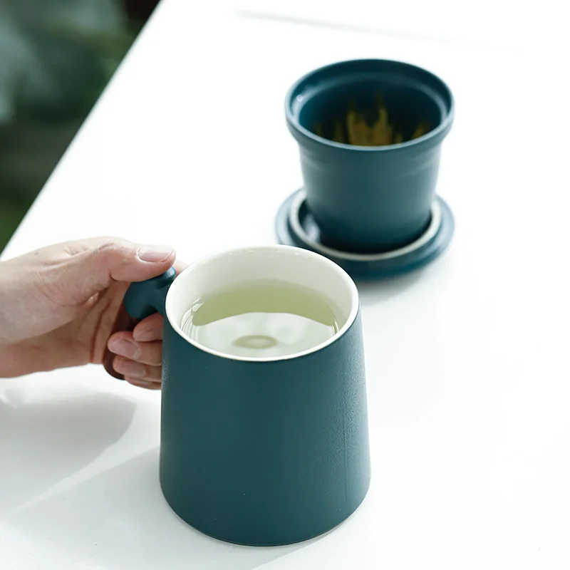 Керамика кружка &quotКитайский кун и рисунком кунг фу чайный сервиз фильтр для