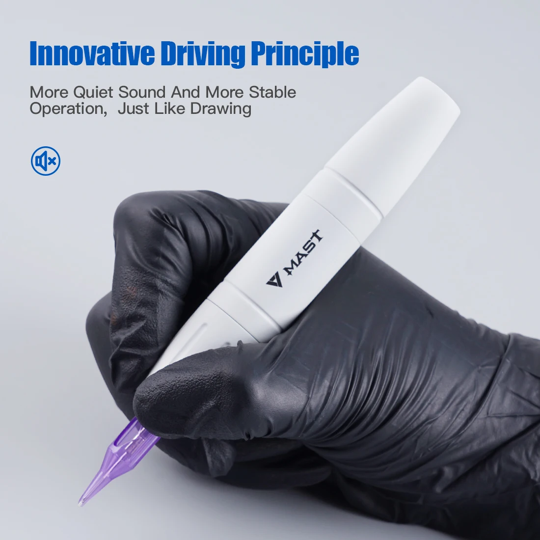 Мачта белого цвета мощный RCA Перманентный макияж ротационный тату-пистолет ручка