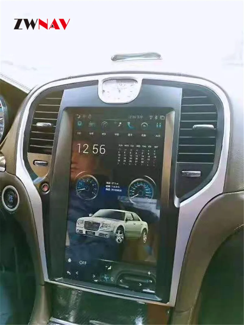 Tesla стиль вертикальный экран Android 8,1 Автомобильный gps навигатор для Chrysler 300C 2013+ головное устройство мультимедийный плеер радио магнитофон