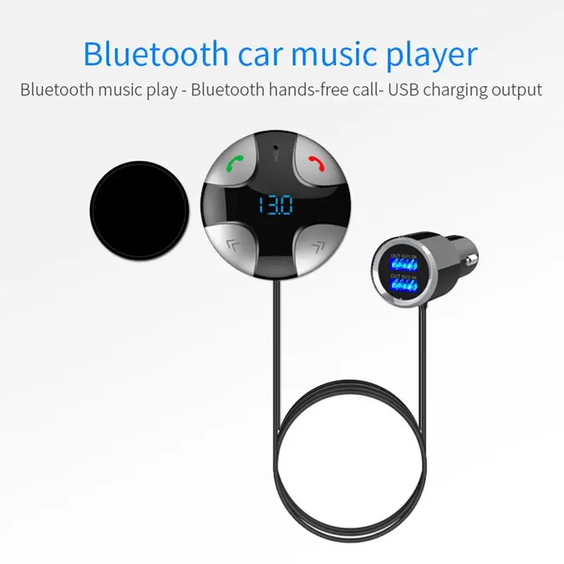 FM-трансмиттер AOZBZ AUX беспроводной радиоадаптер Bluetooth приемник магнитный MP3-плеер и