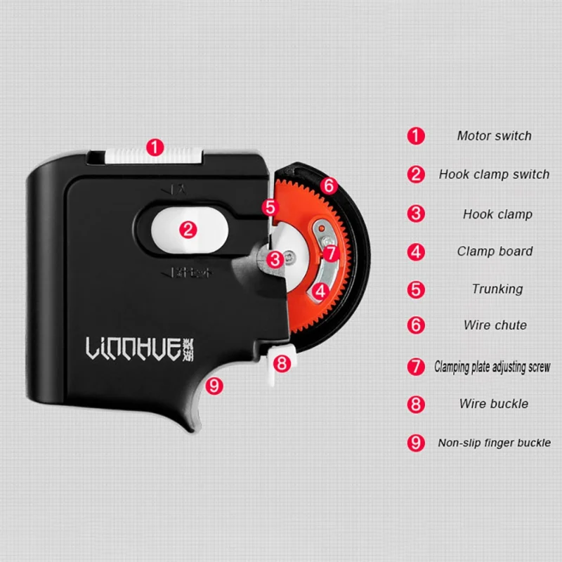 

New Automatic Portable Electric Fishing Hook Tier Machine Fishing Accessories Tie Fast Fishing Hooks Line Tying Device # 1