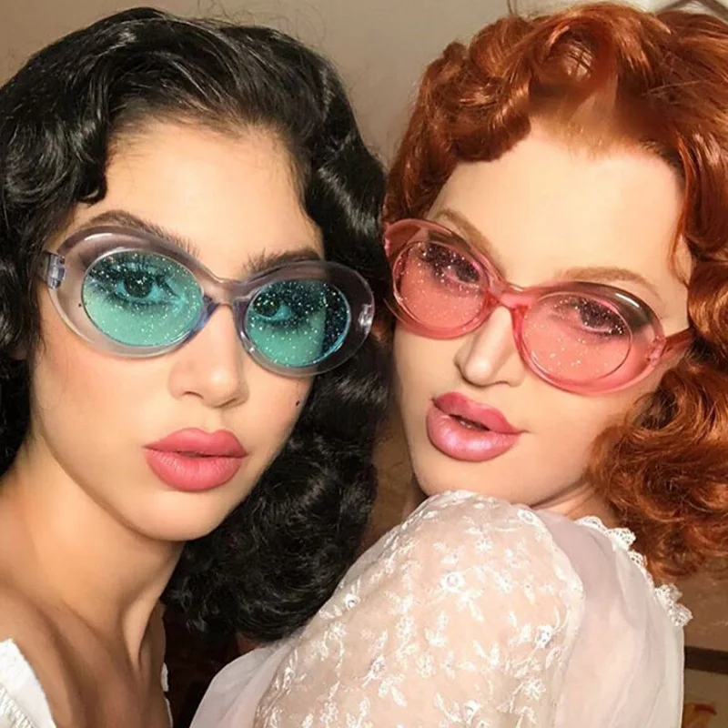 Солнцезащитные очки с блестками в стиле ретро для мужчин и женщин | Аксессуары