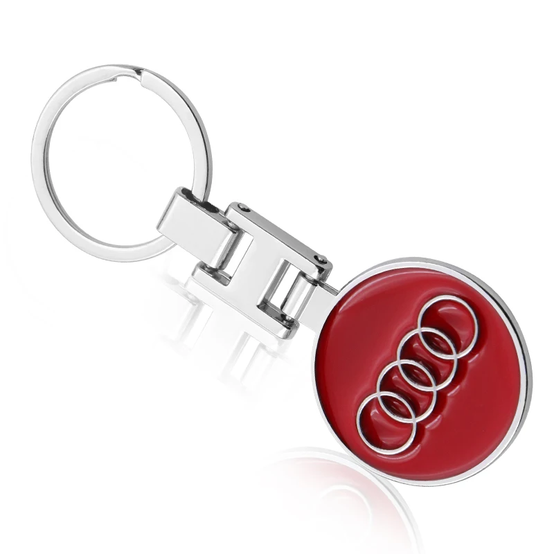 1 шт. автомобильный брелок двухсторонний ключ из металлического сплава кольцо