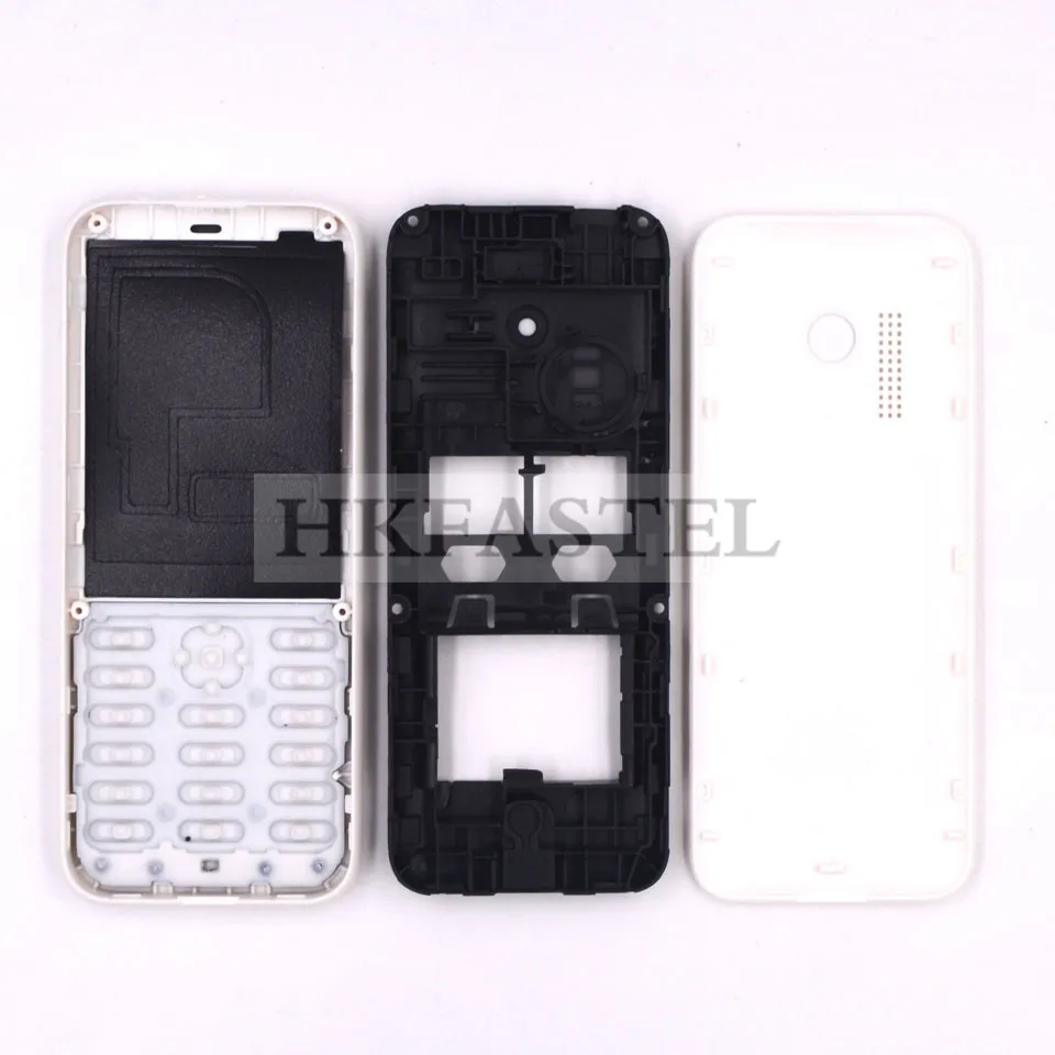HKFASTEL высококачественный корпус клавиатуры для Nokia 215 Dual SIM Полный Мобильный телефон чехол с клавиатурой