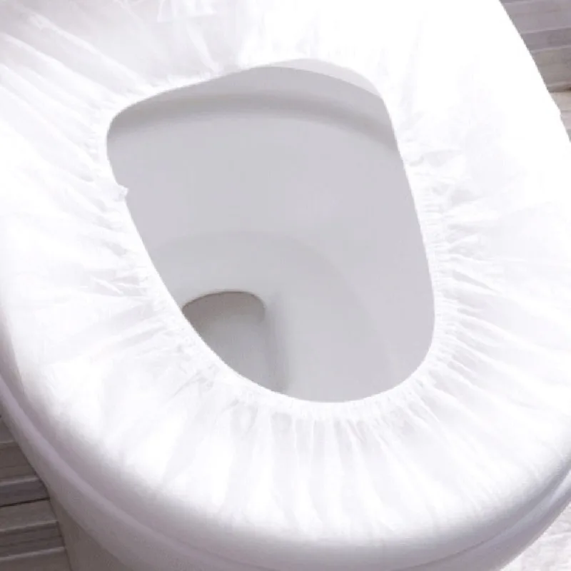Одноразовый чехол для унитаза протектор крышки сиденья в ванную комнату набор