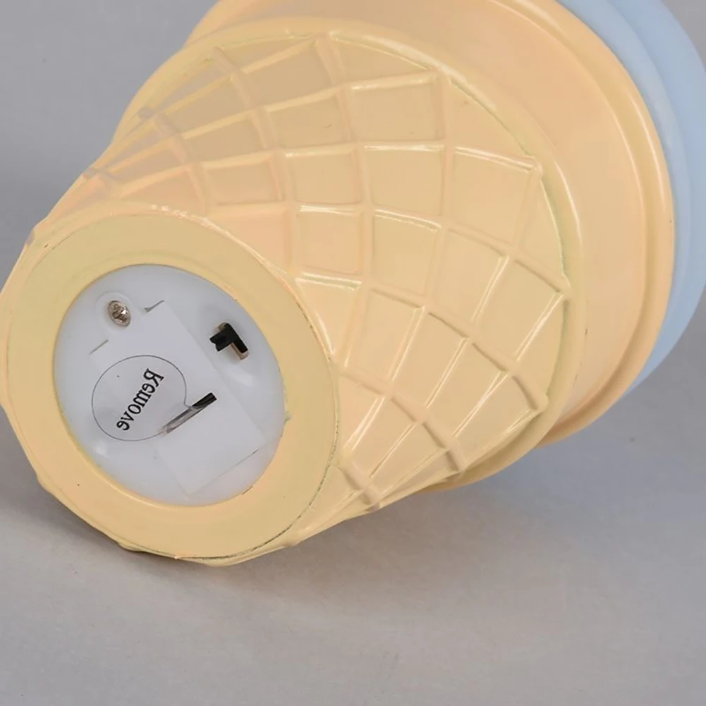 

Novelty Ice Cream Shaped LED Desk Table Night Light Bedroom Home Decor Lamp Gift Romantic LED Night Light Wall Lamp Home Decor