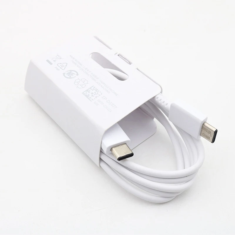 Оригинальный кабель Samsung USB C на Type 3 1 Сверхбыстрая зарядка двойной провод типа для