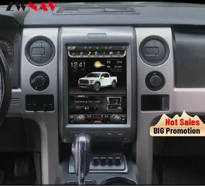 Автомобильный мультимедийный плеер Tesla style большой экран 12 1 дюйма Android 6 0 4 ядра